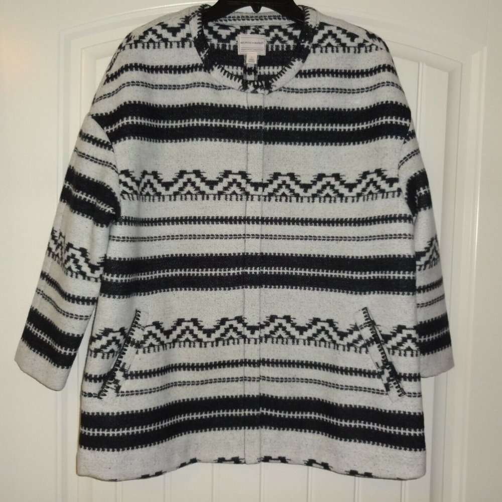 Melrose and Market White and Black Shacket (Medium - M)